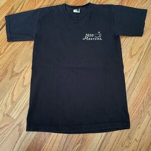 Masters Collection T-Shirt Small Black 2010 Tournament Golf Short Sleeve